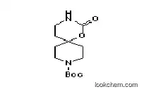 Molecular Structure of 1209319-87-8 (tert-butyl 2-oxo-1-oxa-3,9-diazaspiro[5.5]undecane-9-carboxylate)